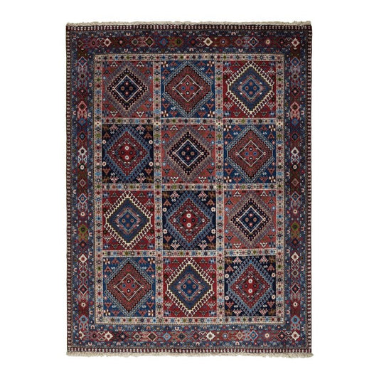 Vintage Yalameh carpet colorful 201x149cm