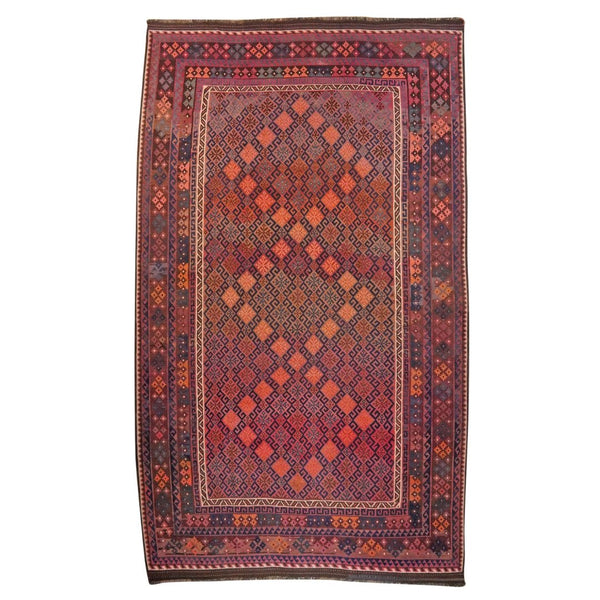 Kelim Belutch Teppich 430x248cm Vintage und Bunt