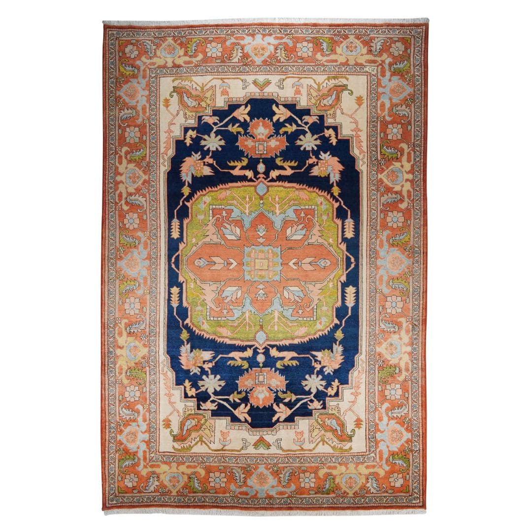 Vintage Carpet Serapi Blue Pastel 368x258cm