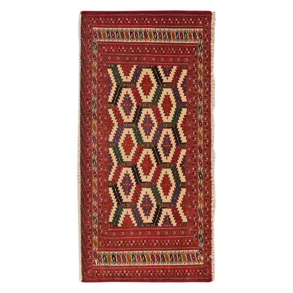 Vintage Turkman Teppich 63x128 cm Tradition und Stil