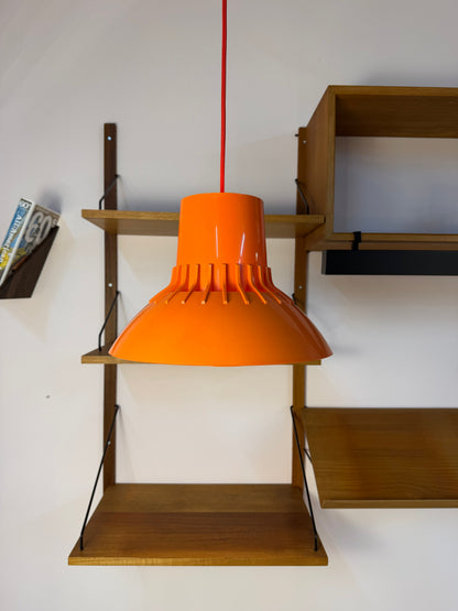 Hängelampe "Solar" orange von Svend Middelboe für Nordisk Solar Compagni