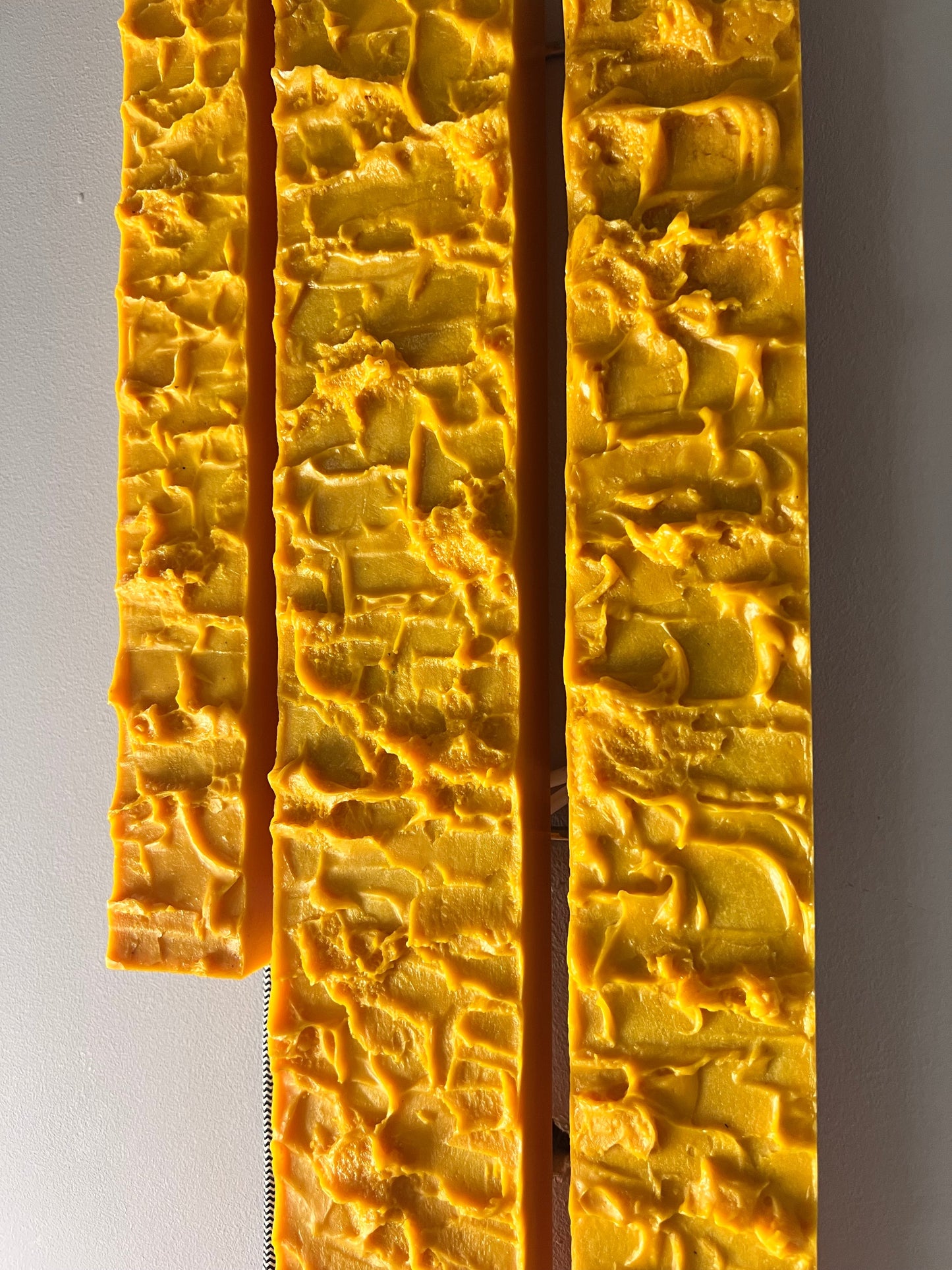 Vintage Wandleuchte gelb von Uwe Mersch