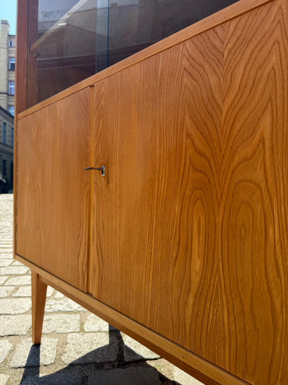 Vintage Vitrinenschrank 602/D Esche von Franz Ehrlich für Hellerau