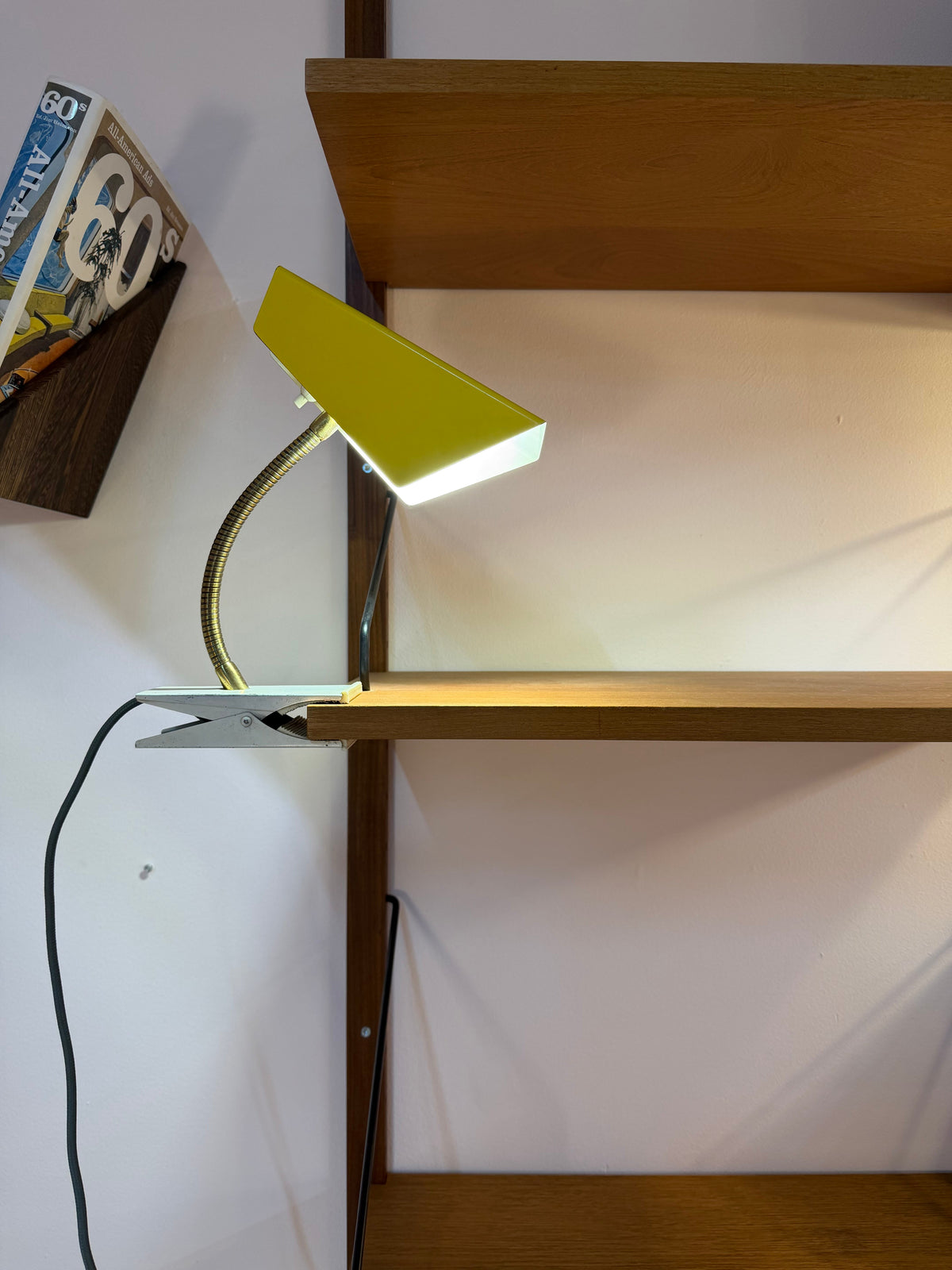 Klemmlampe gelb gold von HOSO (Hoffmeister und Sohn)