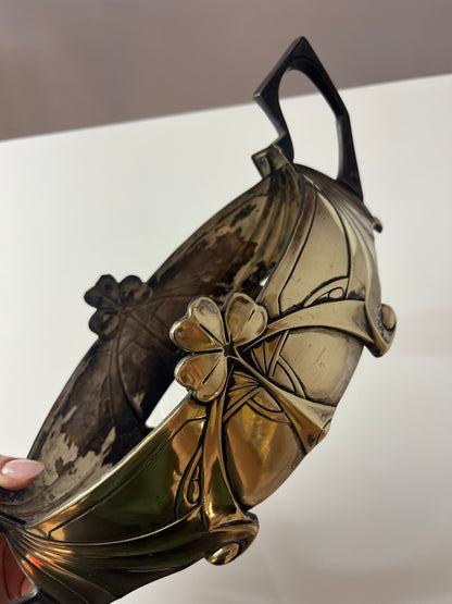 Vintage Jardiniere Kleeblatt von Metallwarenfabrik Hans Peter aus 1908