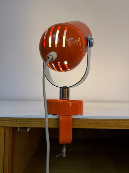 Vintage Wandlampe "Combi Lux" orange Chrom von Stanislav Indra für Lidokov Boskovice
