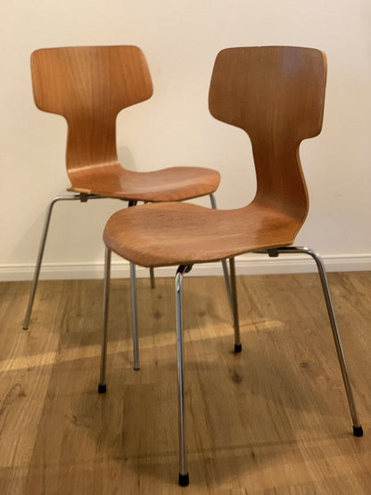 Vintage Stuhl 3103 Hammer Chair von Arne Jacobsen für Fritz Hansen Set von 2