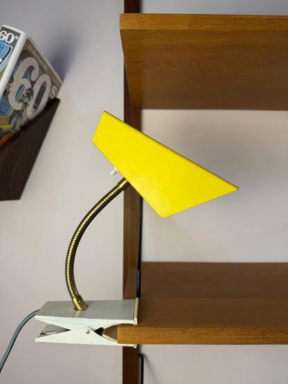 Klemmlampe gelb gold von HOSO (Hoffmeister und Sohn)