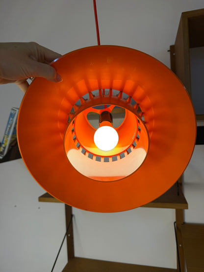 Hängelampe "Solar" orange von Svend Middelboe für Nordisk Solar Compagni