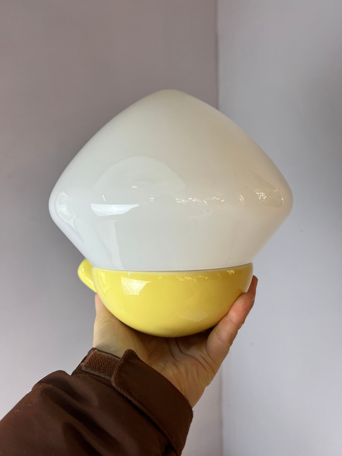 Vintage Wandlampe Modell 6030 gelb von Sigvard Bernadotte für Ifö