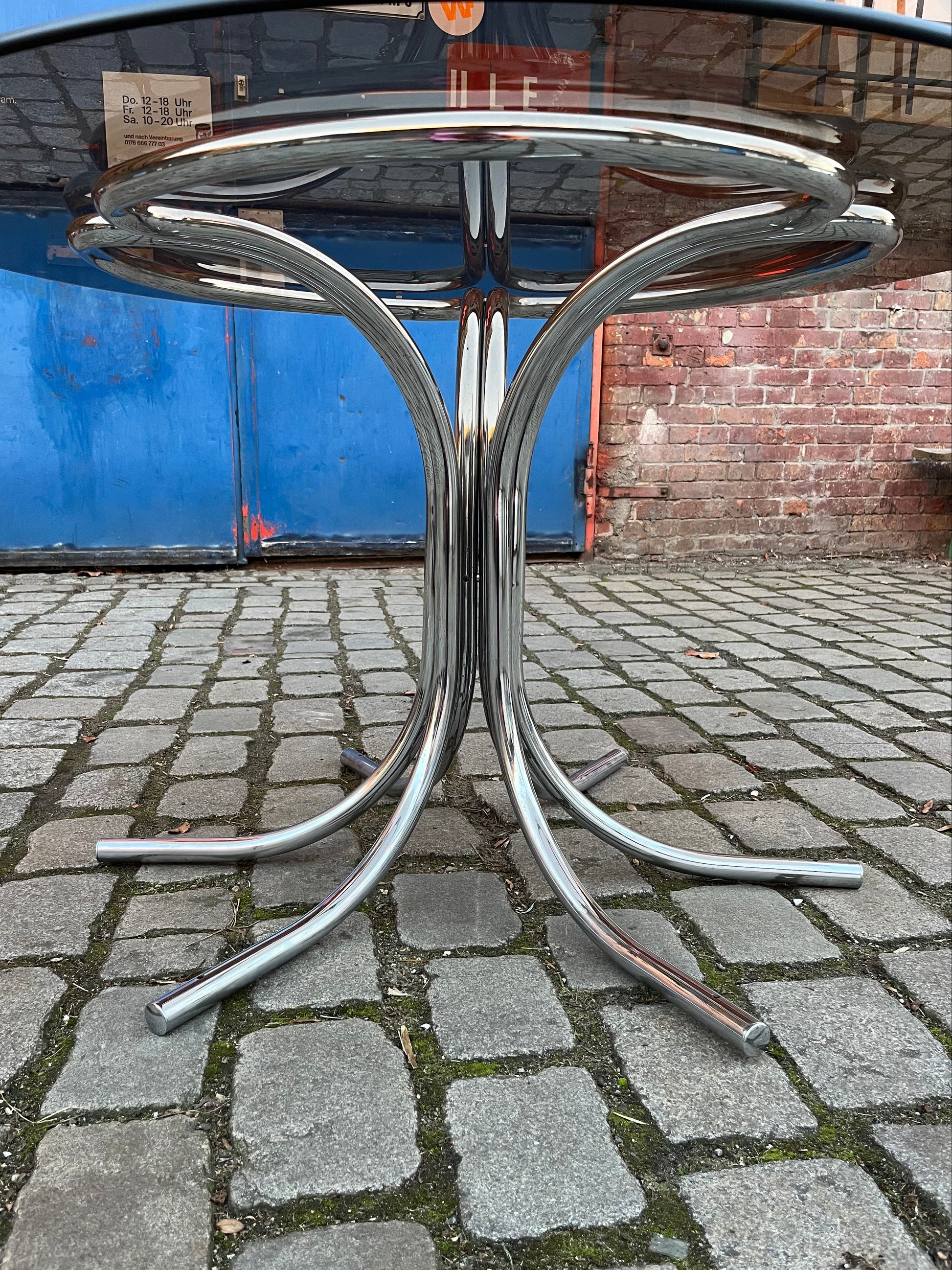 Vintage Esstisch Rauchglas von Gastone Rinaldi für Gastone Rinaldi