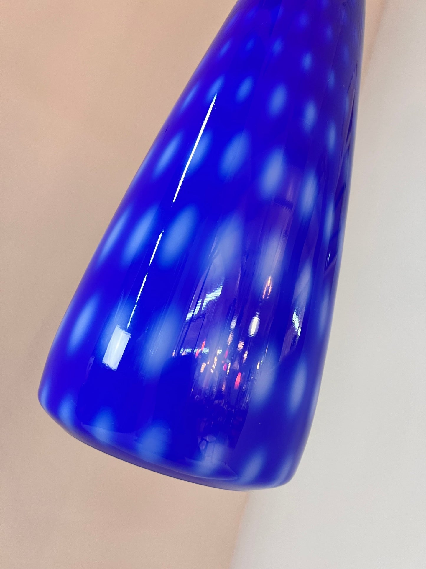 Vintage Hängelampe blau von Jo Hammerborg für Fog & Mørup