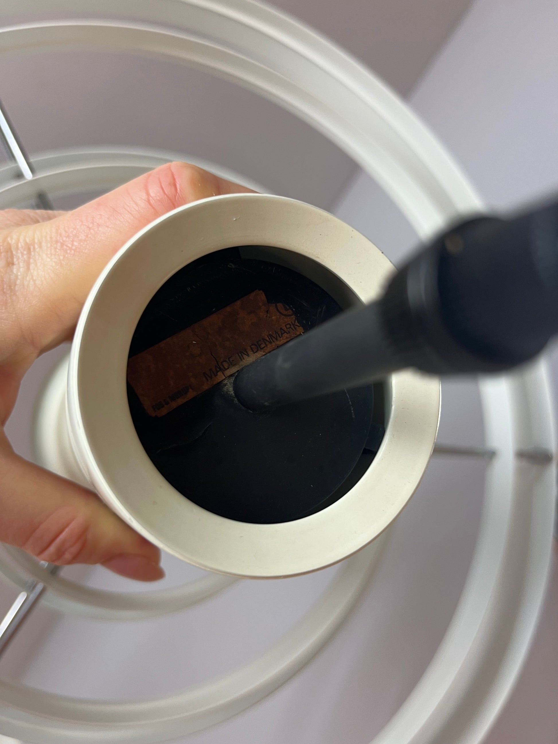 Vintage Hängelampe Fibonacci von Sophus Frandsen für Fog und Mørup weiß