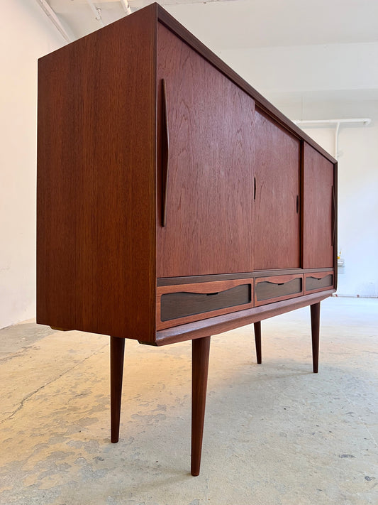 Vintage Highboard aus Teak aus Dänemark