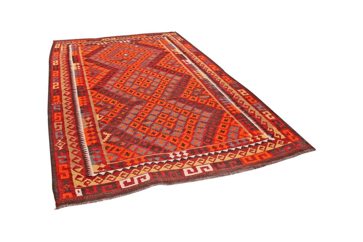 Vintage Teppich Kelim Belutch Bunt 326x200cm