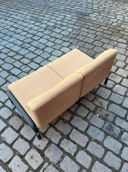 Vintage Sofa 712/2 von Hans Peter Piehl für Wilkhahn braun schwarz