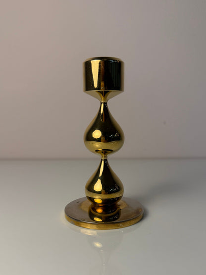 Vintage Kerzenständer 24 Karat vergoldet von Hugo Asmussen für Asmussen Design