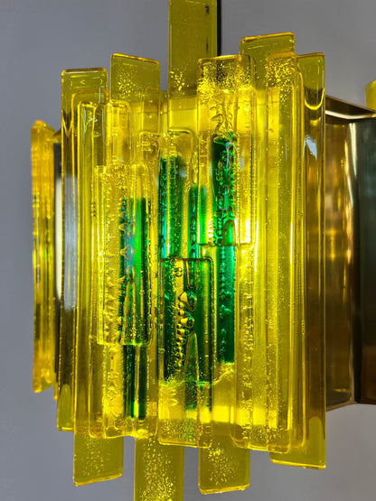 Vintage Hängelampe von Claus Bolby