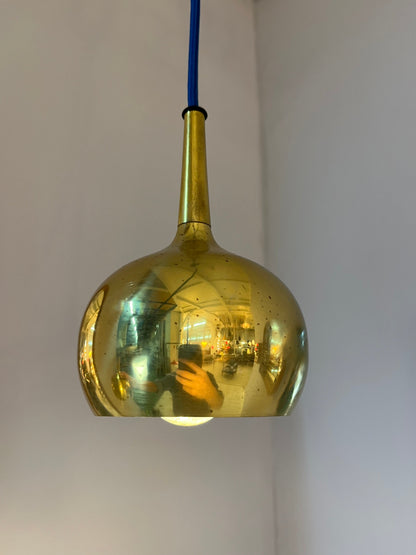 Vintage Hängelampe Messing von Hans-Agne Jokobsson