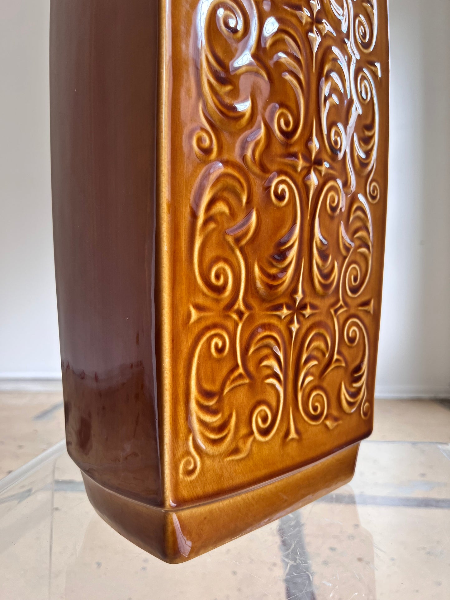 Vintage floor vase by Ditmar Urbach from the Czech Republic 50s