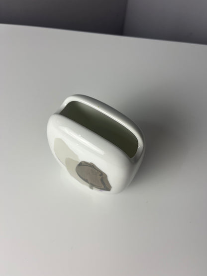 Vintage Vase Mini Vase von Rosenthal Studio Line weiß silber