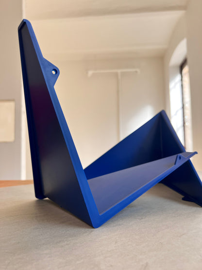 Étagère vintage « Papillon » bleue par Paul Cadovius, lot de 2