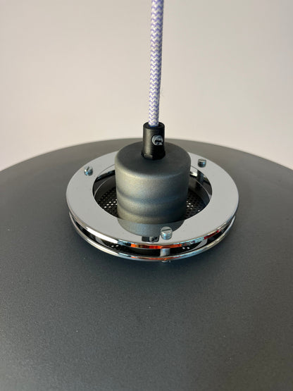 Vintage Hängelampe DE-LUX von Design Light grau