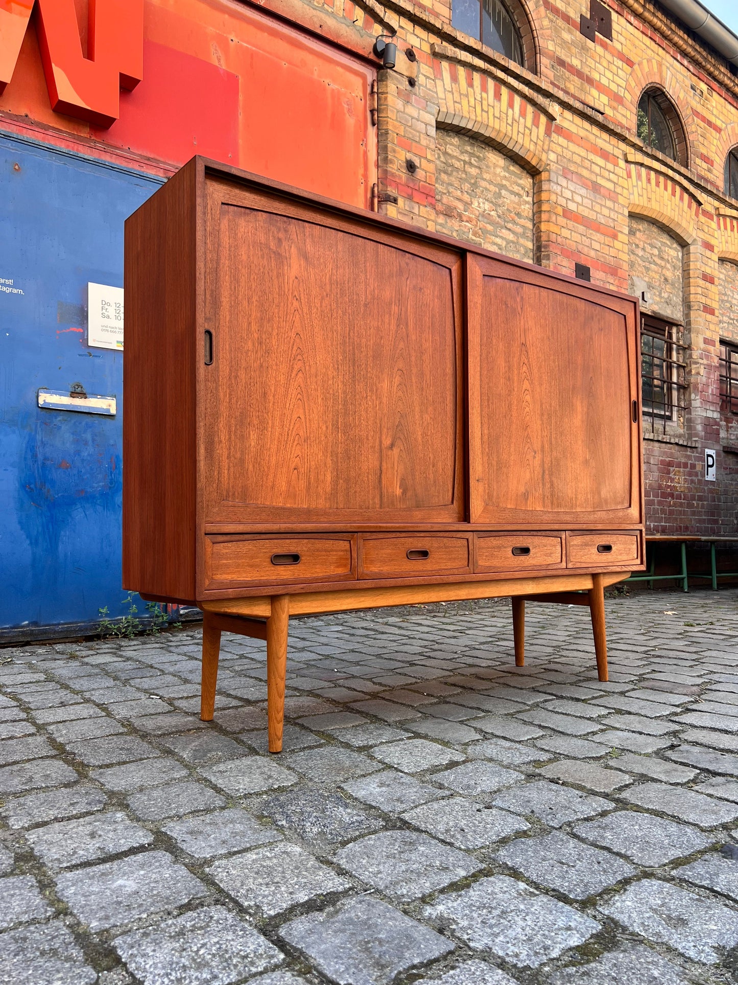 Vintage Highboard Teak aus Dänemark