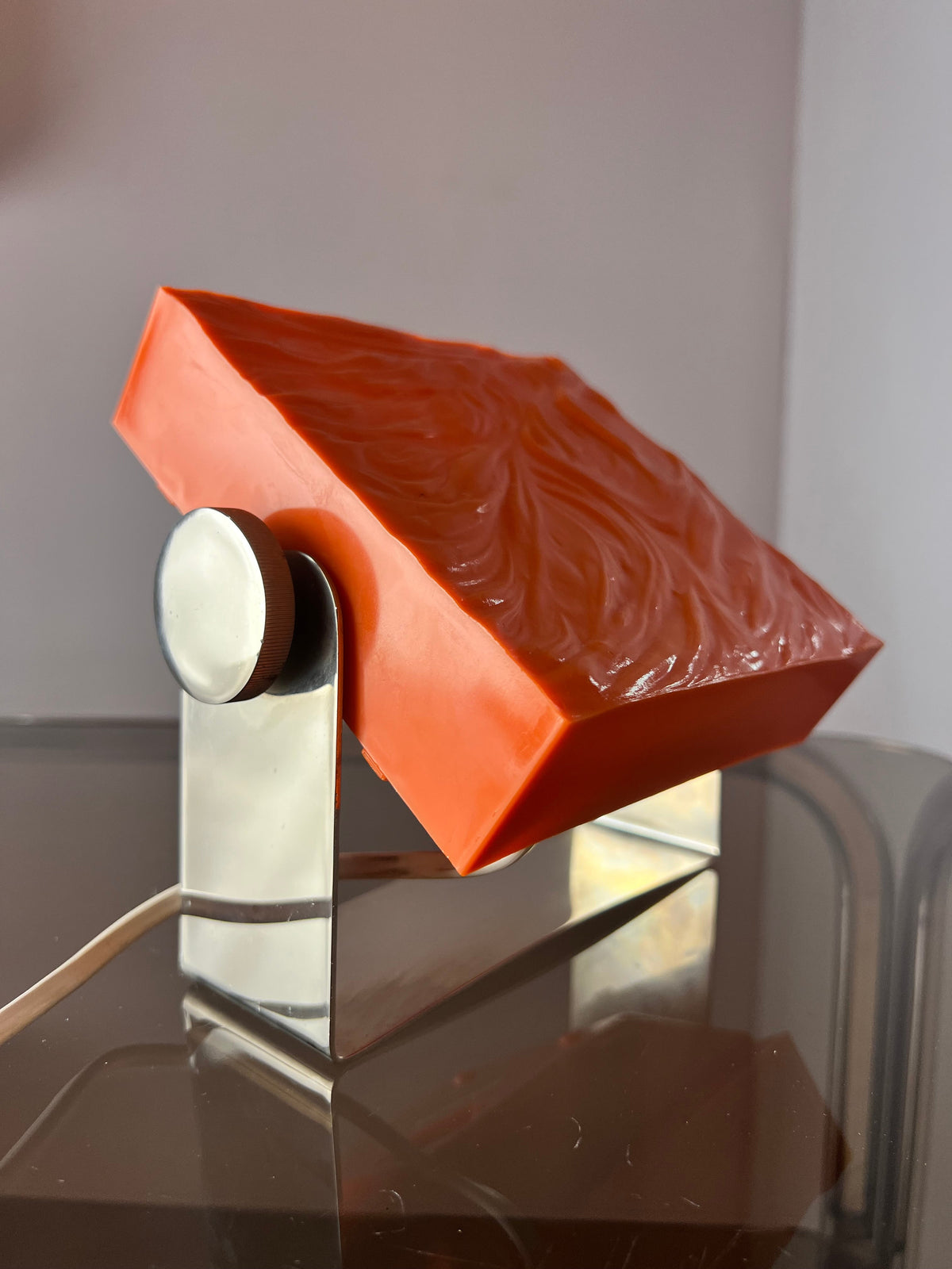 Tischlampe orange von Uwe Mersch