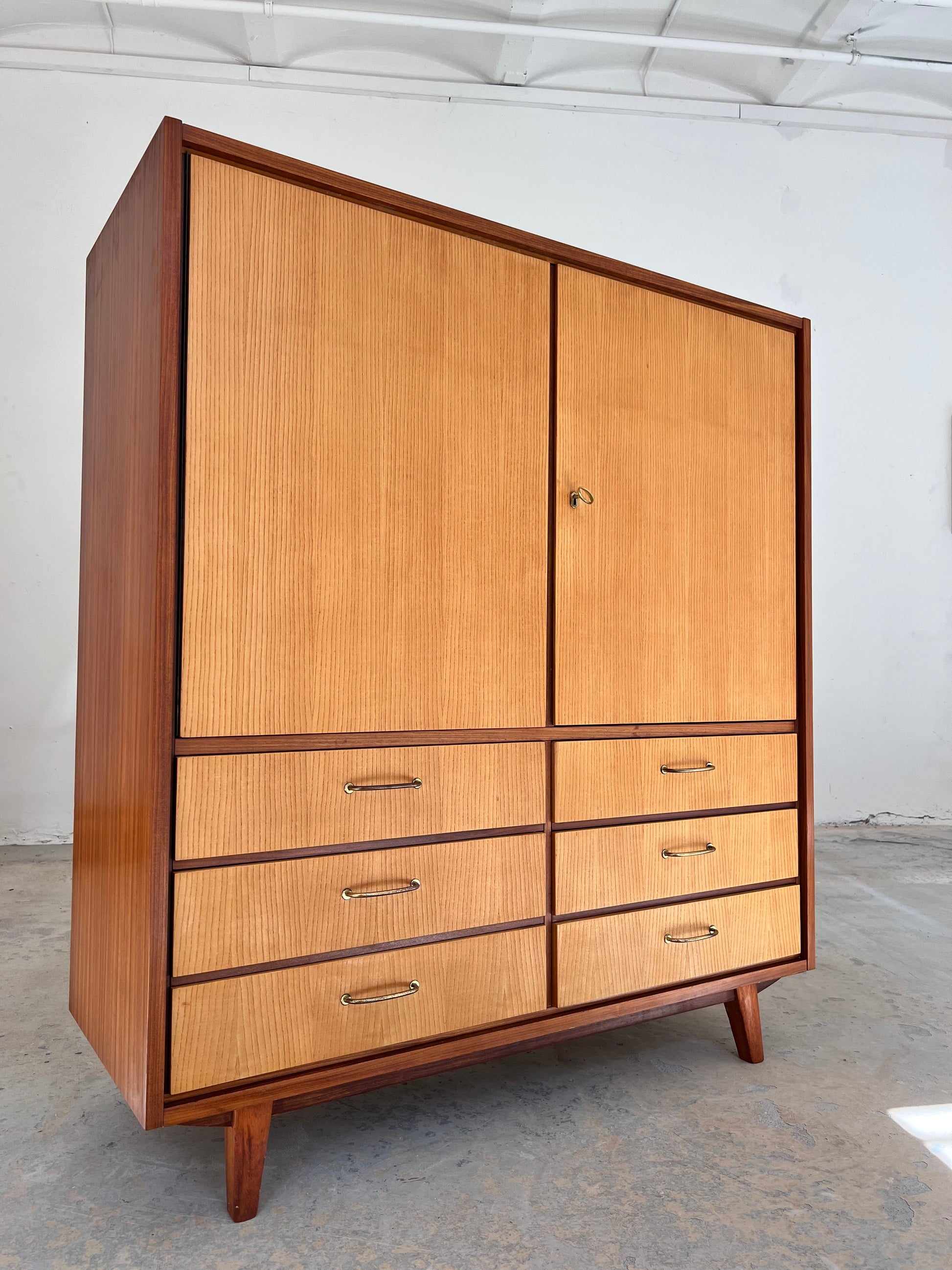 Vintage Wäscheschrank Herrenkommode für Gebr. Lübke