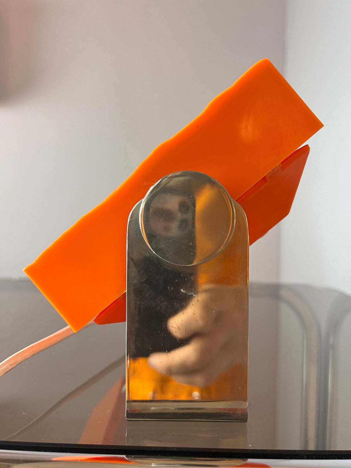 Tischlampe orange von Uwe Mersch