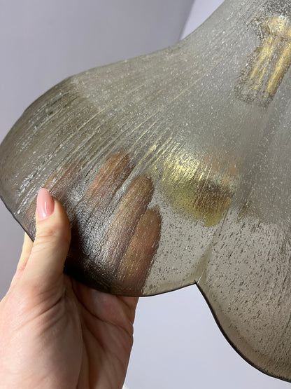 Vintage Hängelampe Blume von Peill und Putzler