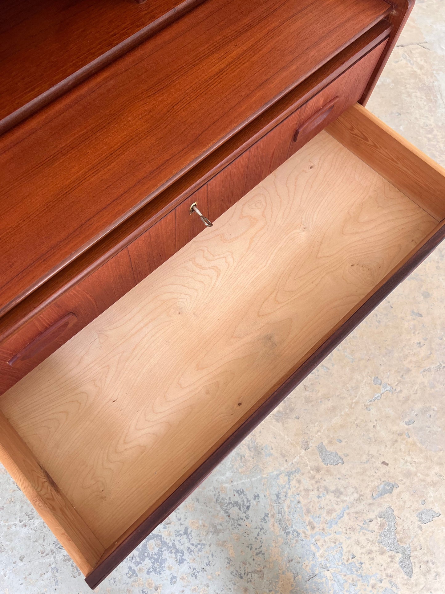 Vintage Sekretär aus Teak von Handbjerg Møbelfabrik
