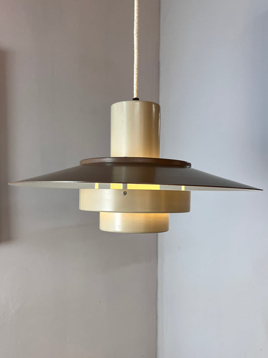 Vintage Hängelampe Falcon braun von Andreas Hansen für Fog und Mørup