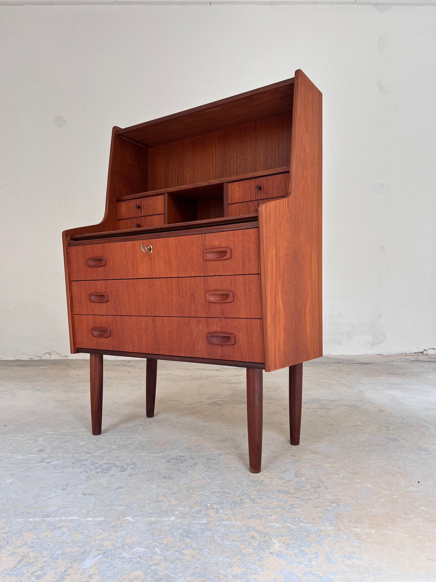 Vintage Sekretär aus Teak von Handbjerg Møbelfabrik