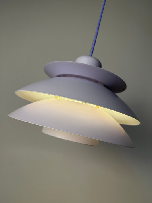 Vintage Lamellenlampe Typ 776 flieder von Horn