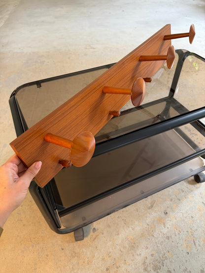 Vintage Garderobe aus Teak, Dänemark 60er Jahre