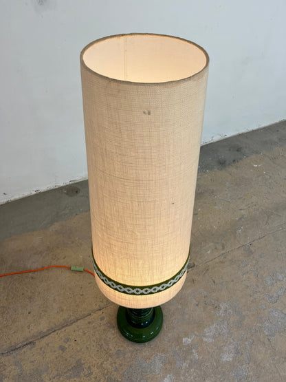 Vintage Stehlampe "No 476 50" von Aro Leuchten aus grüner Keramik