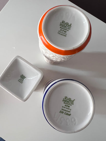 Vintage vase by KMP Porzellan Bavaria set of 3