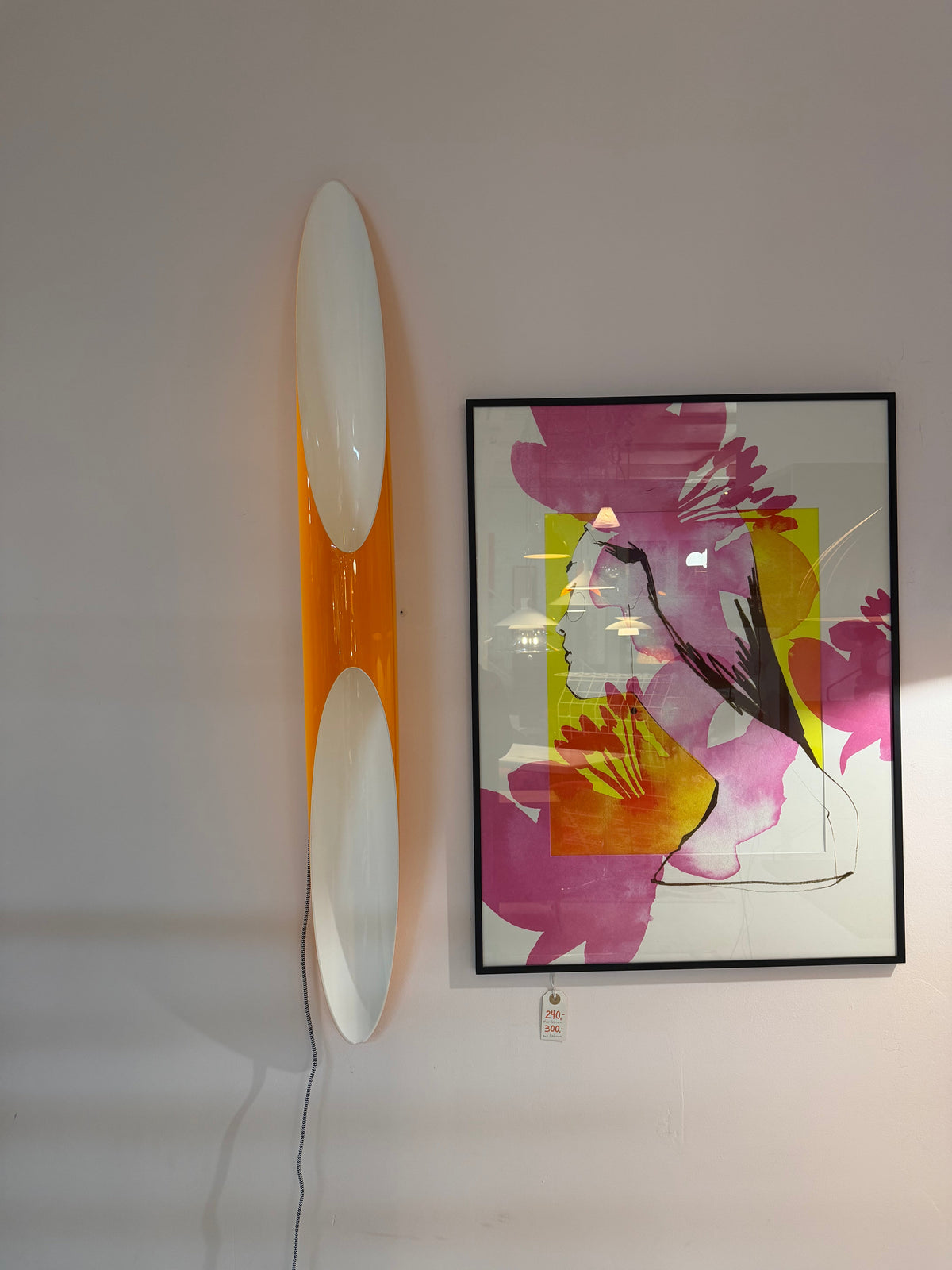 Wandlampe Shakti Wall Fix von Marzio Rusconi Clerici für Kundalini, Orange