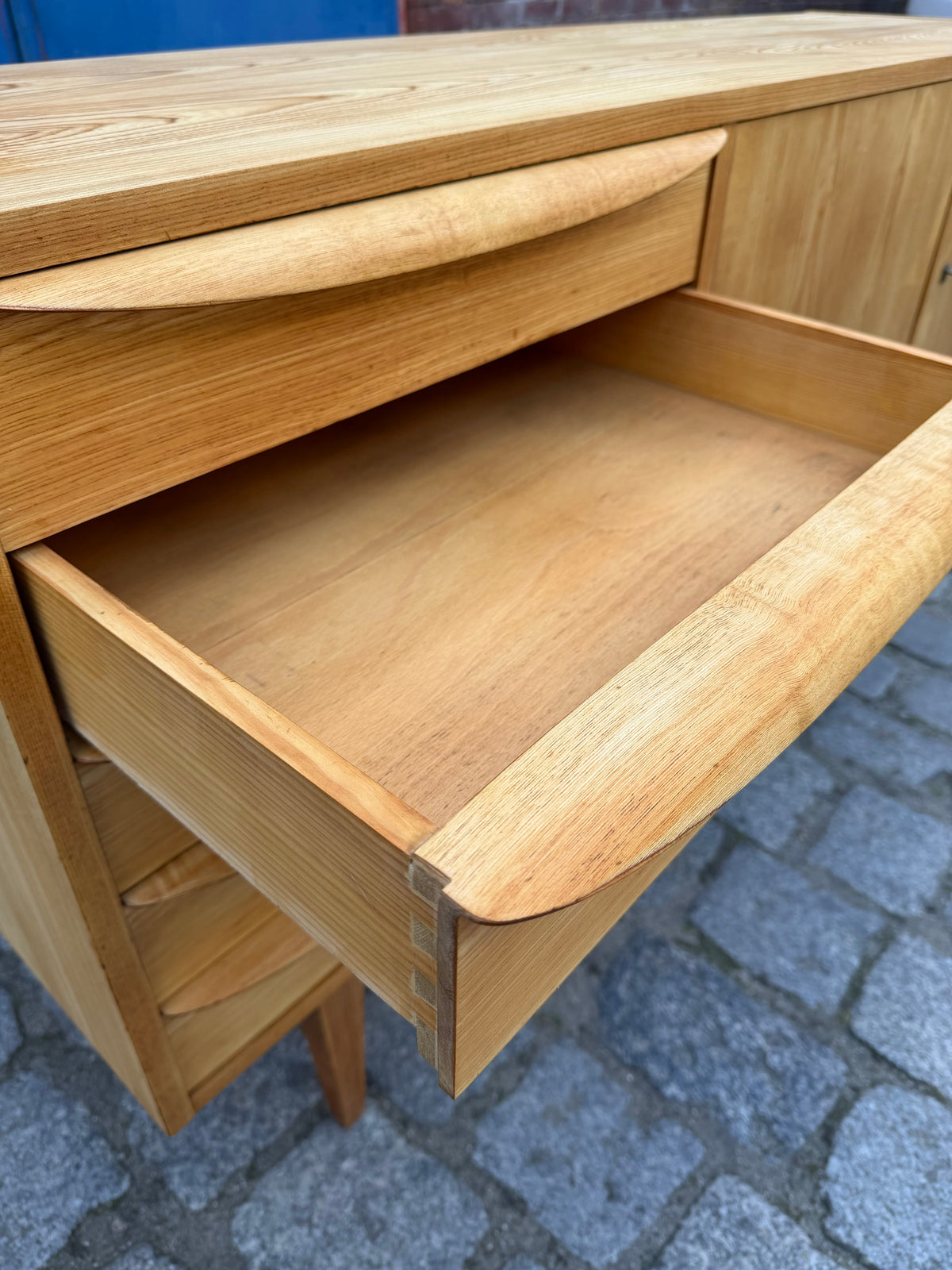 Vintage Sideboard Typ 602/K Esche von Franz Ehrlich für Hellerau