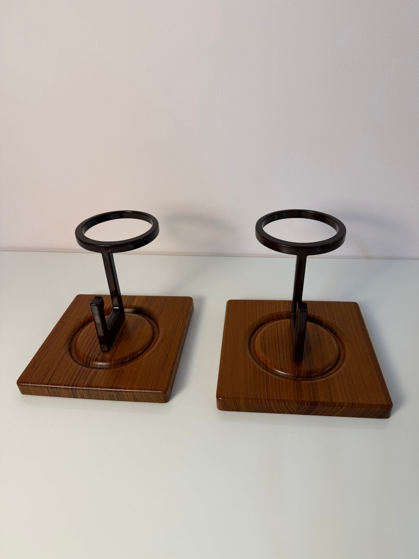 Set von 2 Vintage Wandhaken aus Teak von Sudbrock
