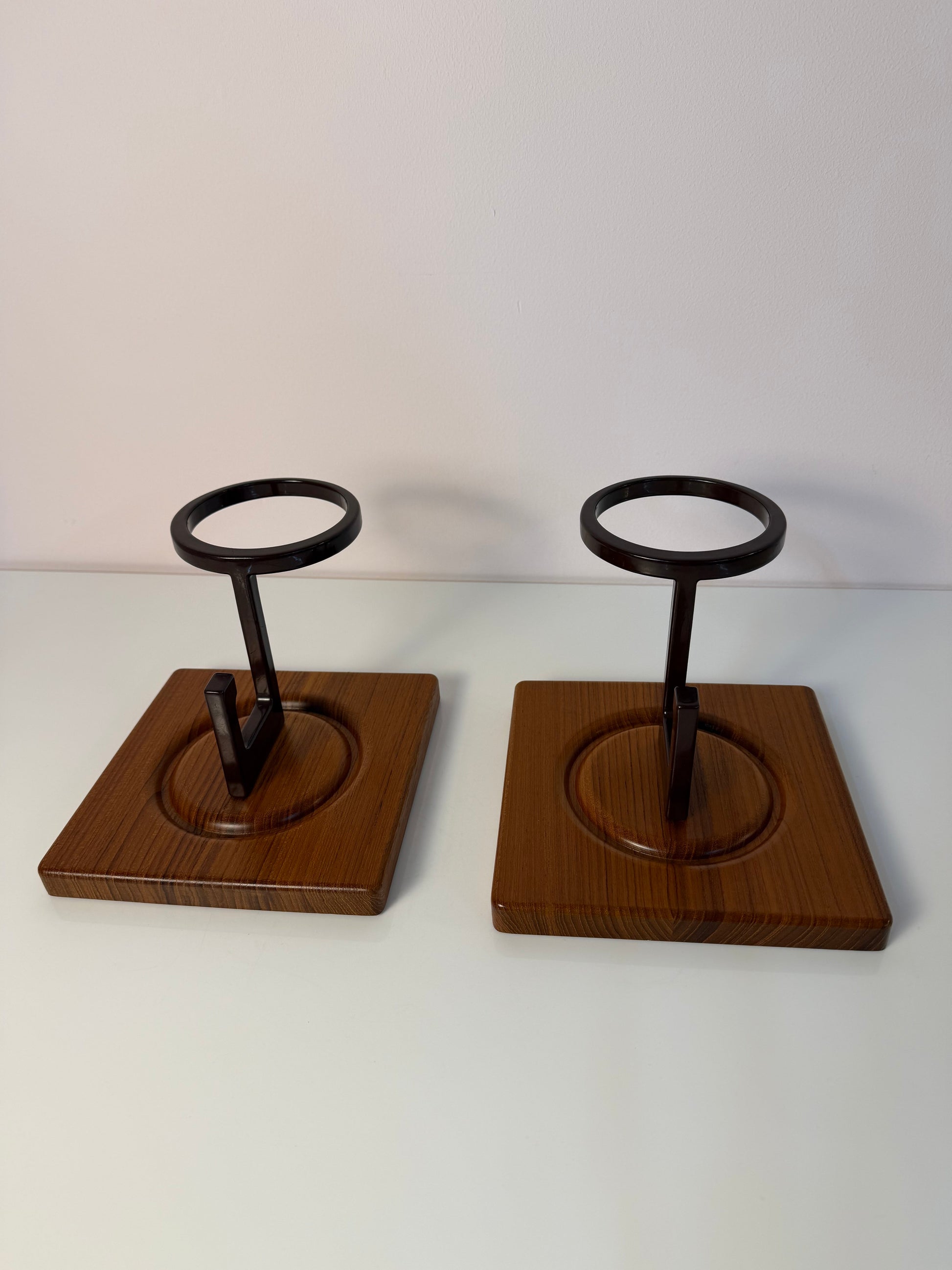 Set von 2 Vintage Wandhaken aus Teak von Sudbrock