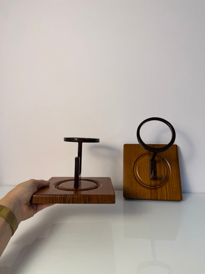 Set von 2 Vintage Wandhaken aus Teak von Sudbrock