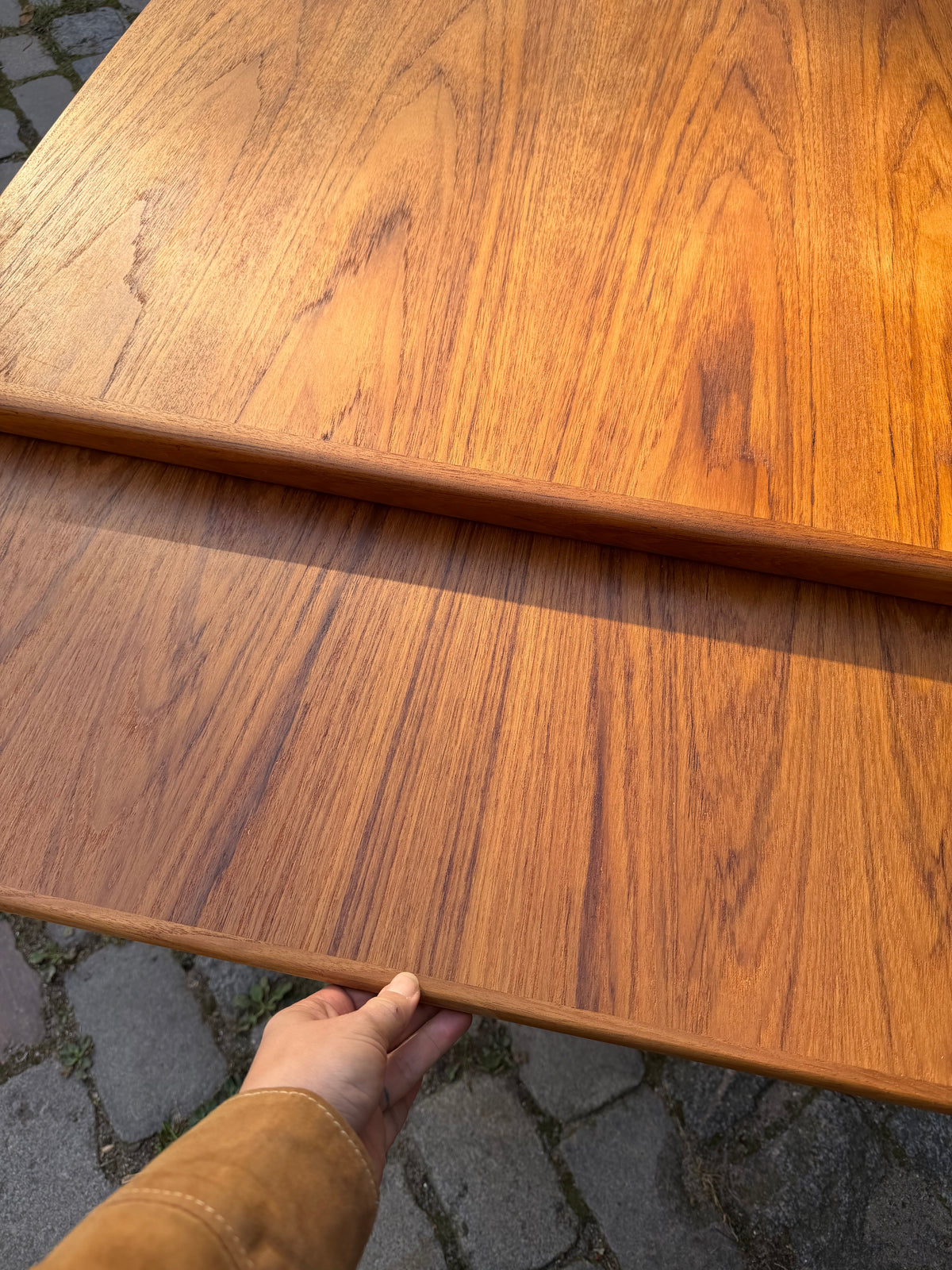 Vintage Esstisch Teak ausziehbar von Grete Jalk für Glostrup