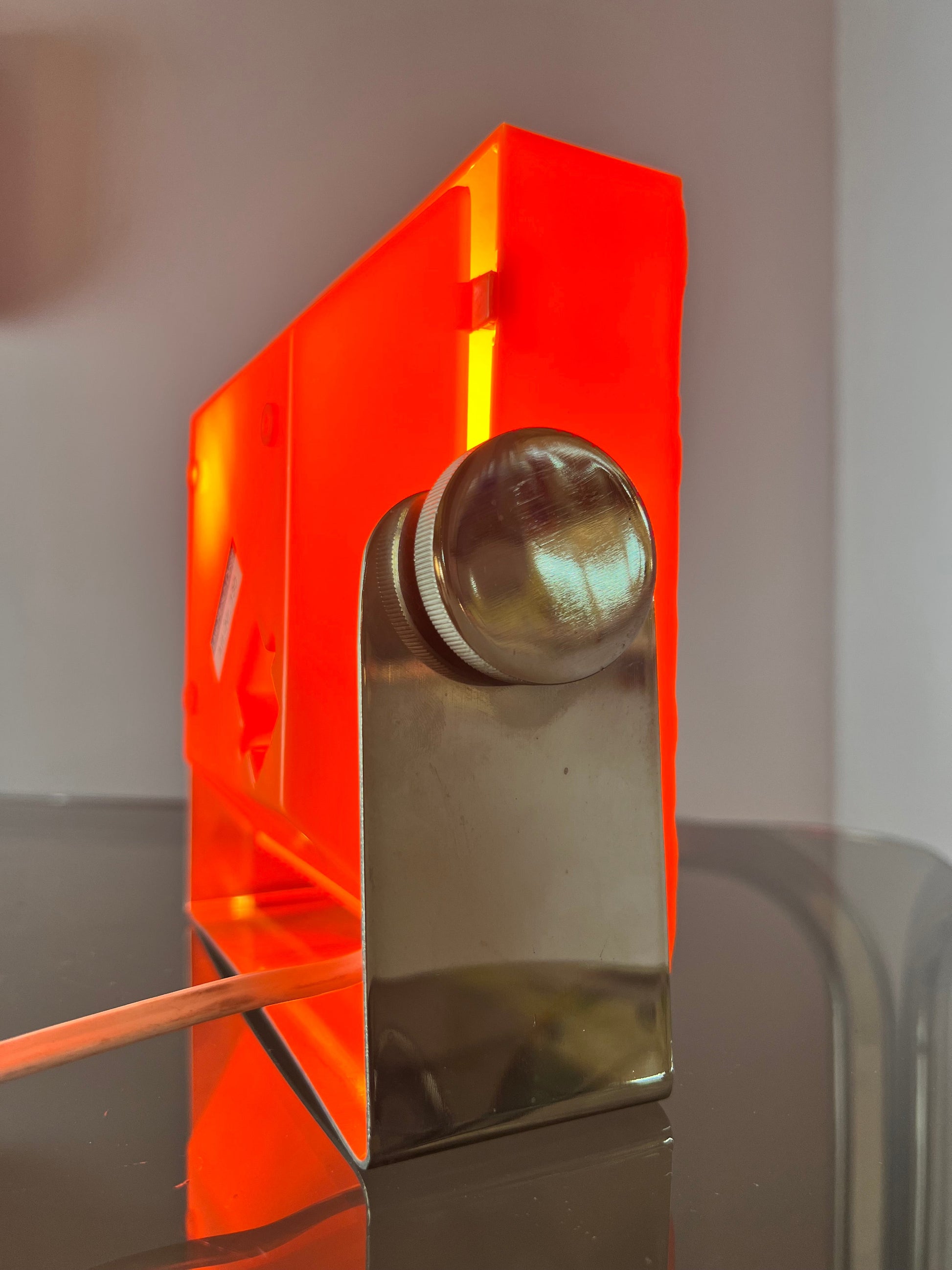 Tischlampe orange von Uwe Mersch