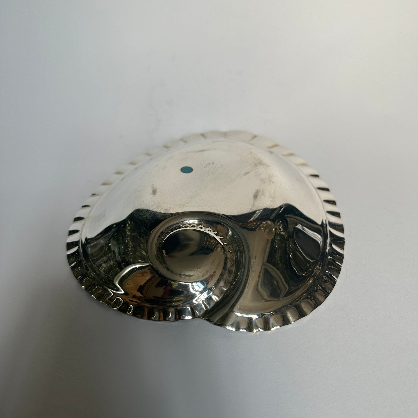 Bol vintage en argent à bord coquillage par Tiffany+Co. Modèle 23350