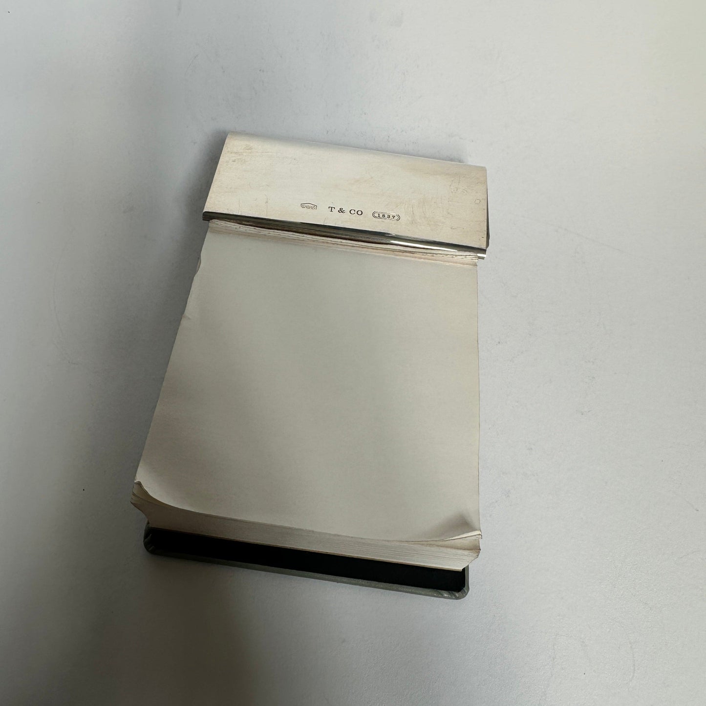 Vintage Notizblock 1837 Collection von Tiffany+Co. Silber
