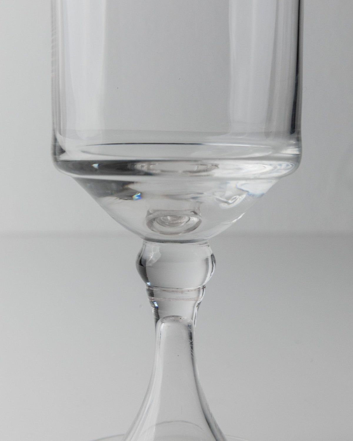 Set von 4 Vintage Weingläser Mid-Century Design Italien 70er