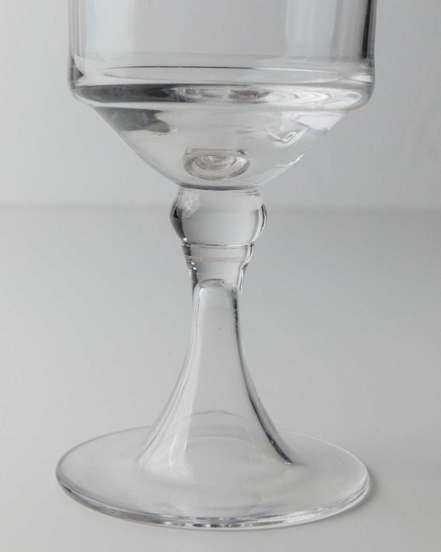 Set von 4 Vintage Weingläser Mid-Century Design Italien 70er